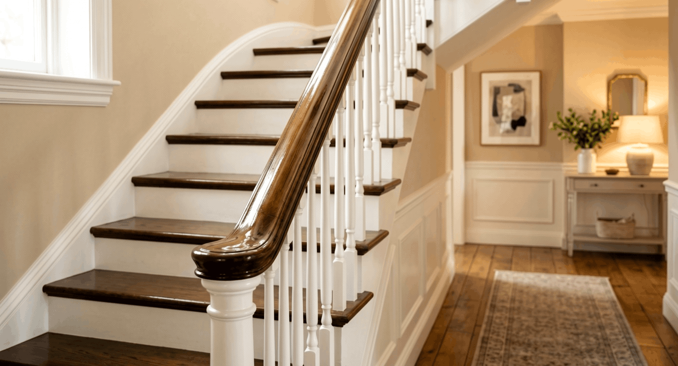 Stair Painting Cost Guide: Spindles, Railings & Risers