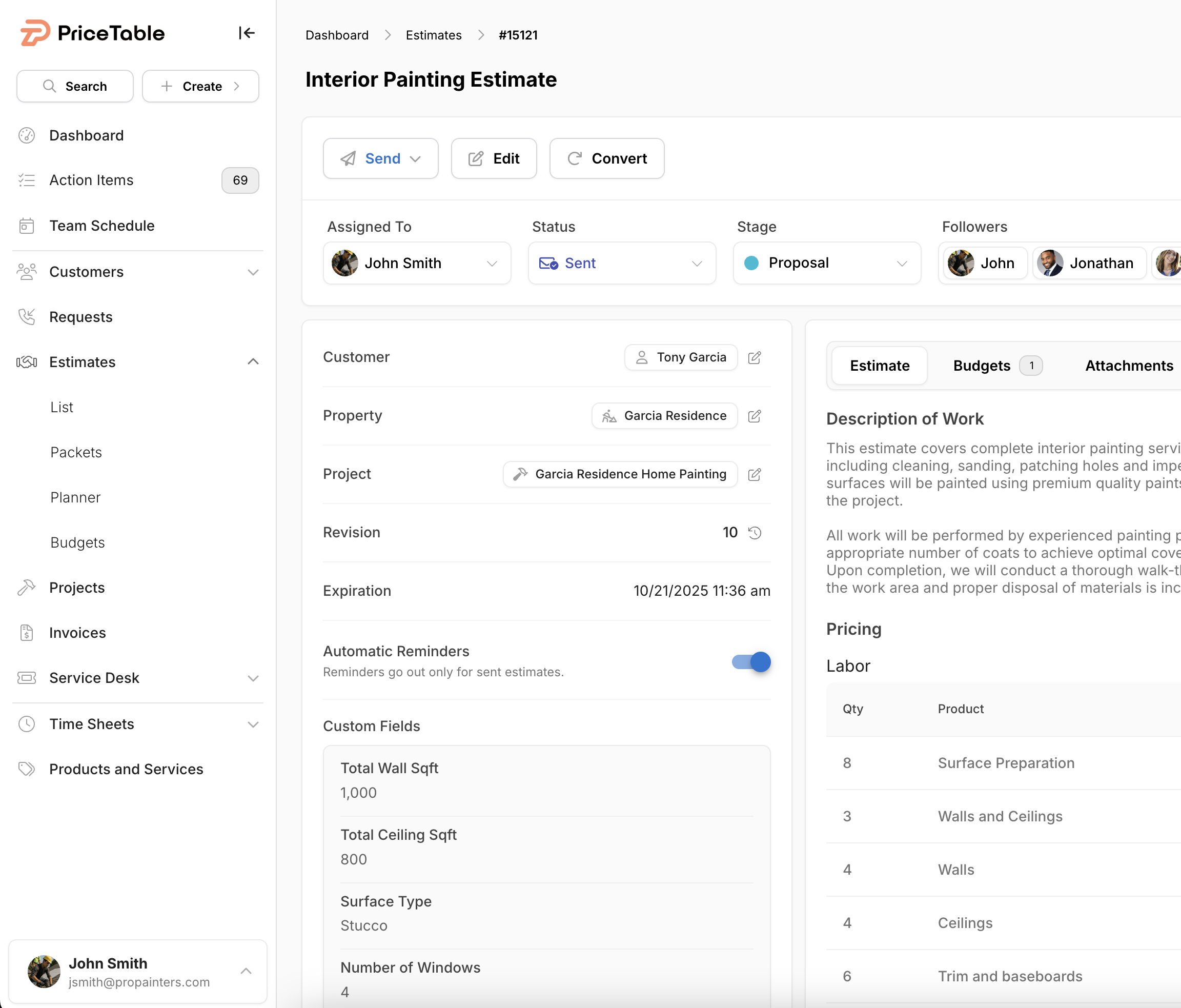 Plumbing Estimate Software