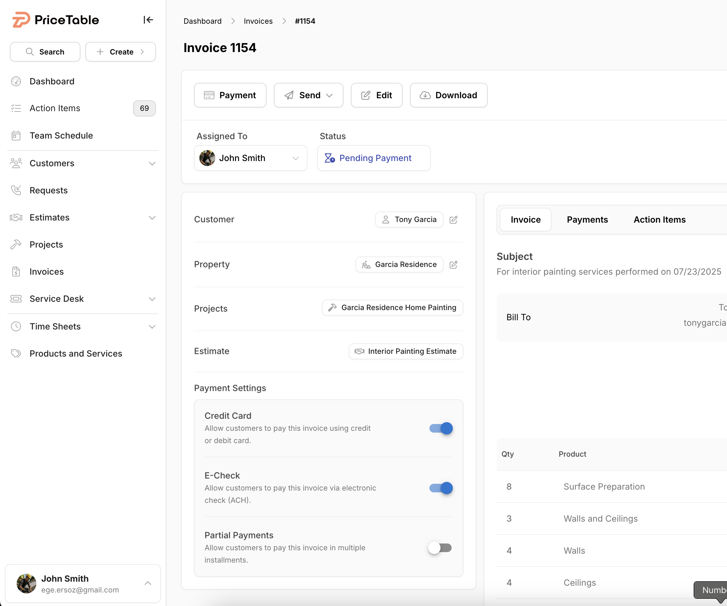 Plumbing Invoicing Software